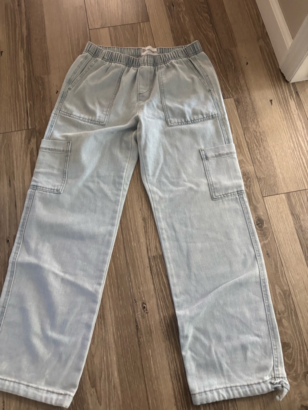 No Boundaries Light Blue Cargo Jeans